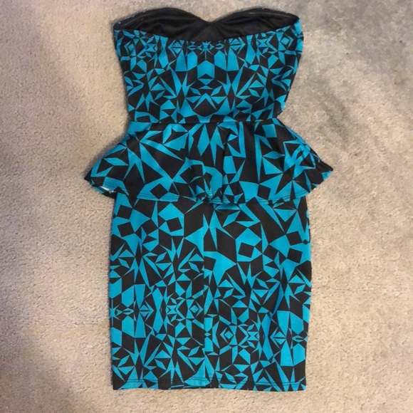 Strapless Geometric Dress - Picture 3 of 3